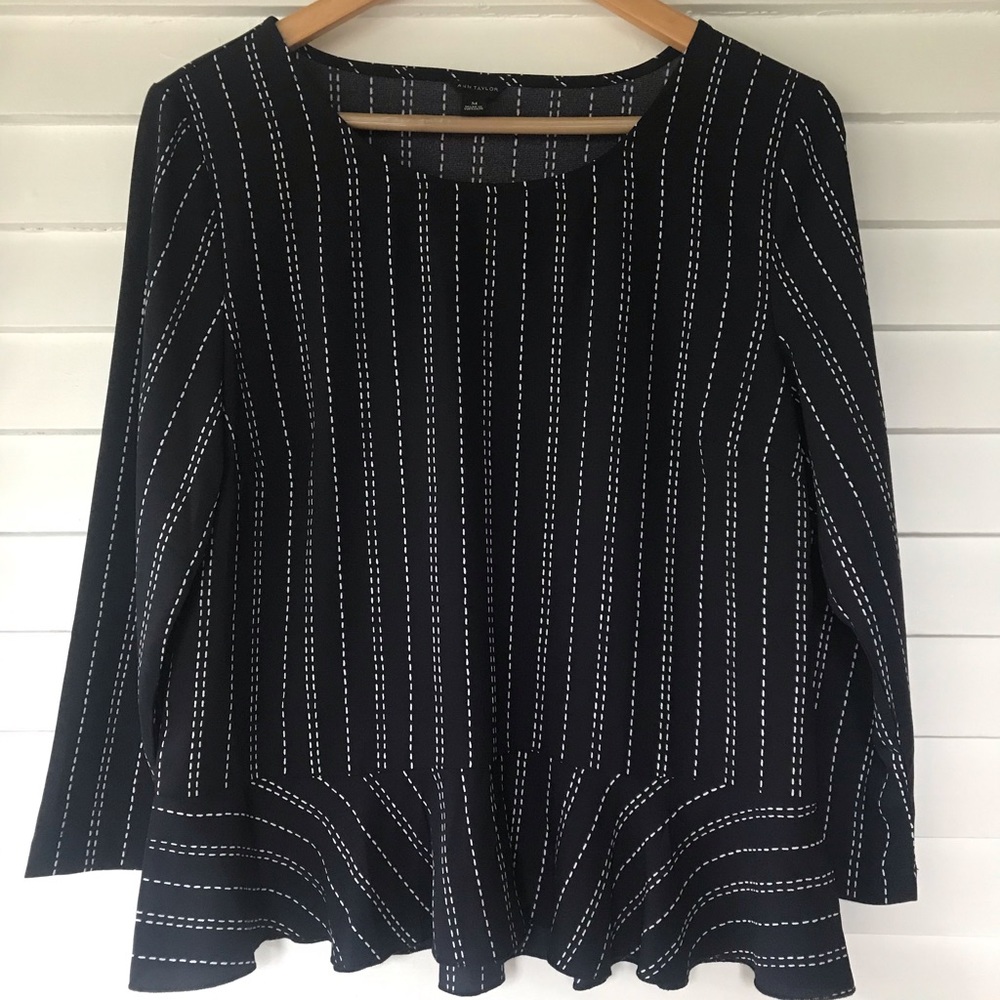 Ann Taylor Peplum Blouse